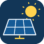 Soleil et panneau solaire